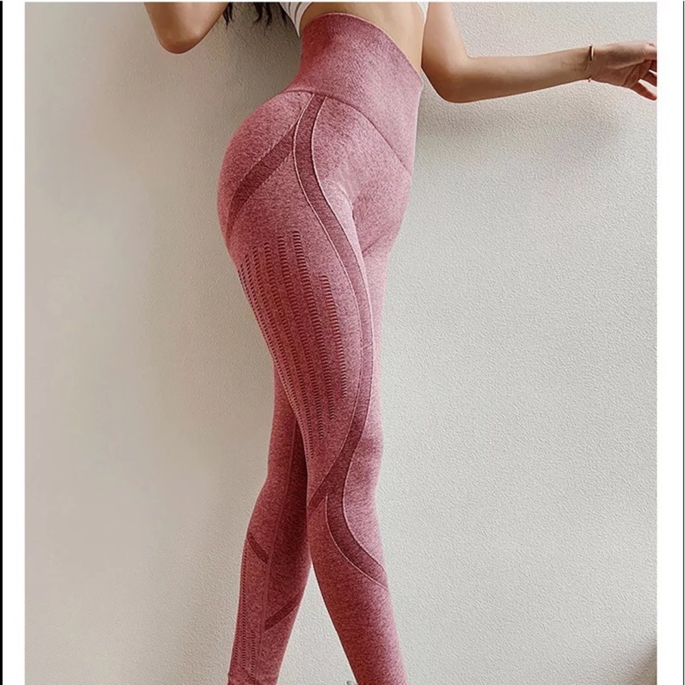 Women Gym High Waist Yoga Leggings - Picture 7 of 14